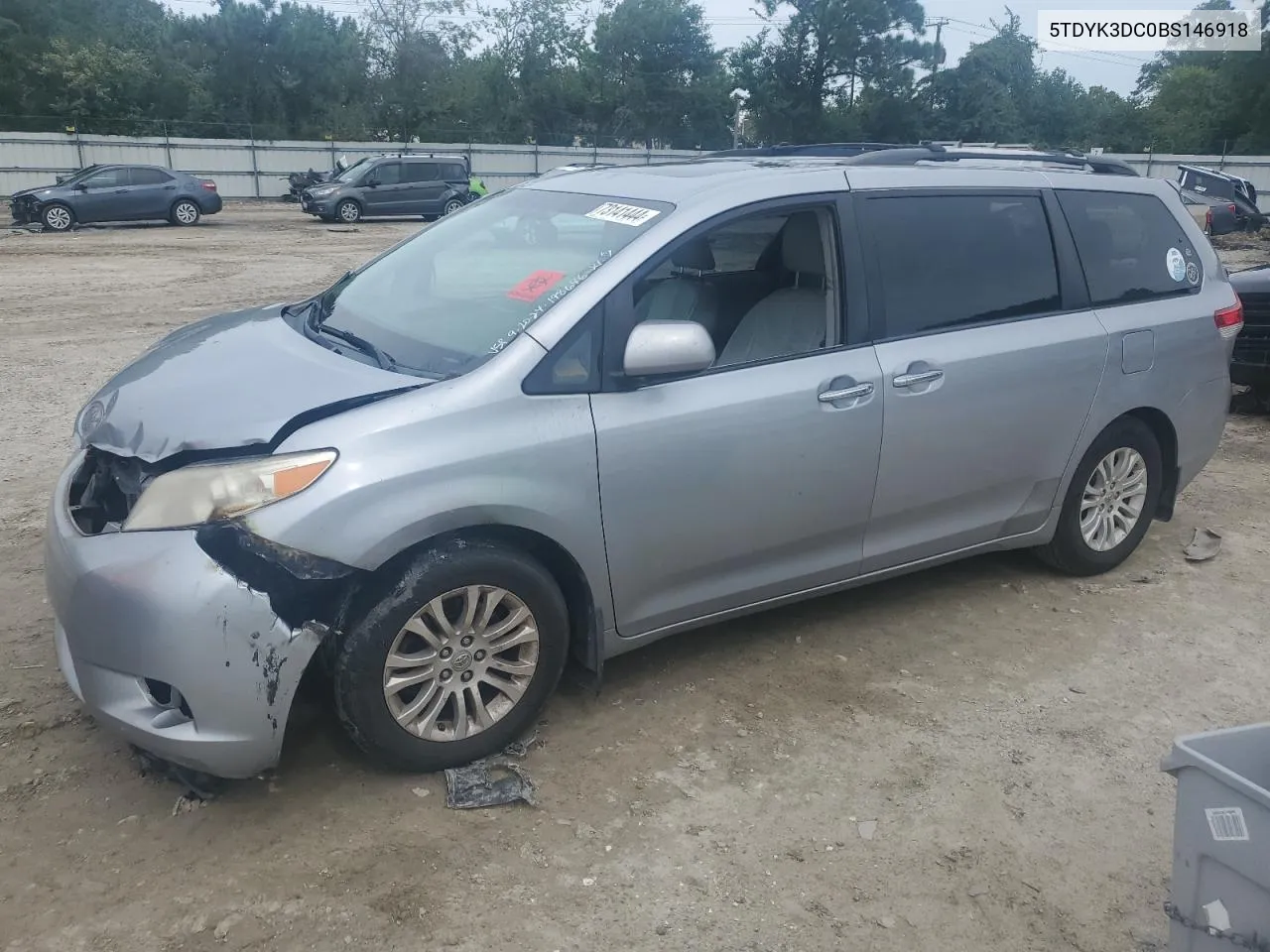 5TDYK3DC0BS146918 2011 Toyota Sienna Xle