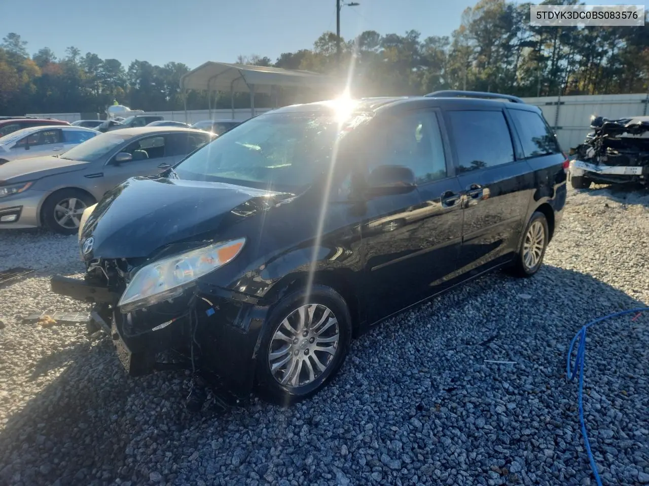 5TDYK3DC0BS083576 2011 Toyota Sienna Xle