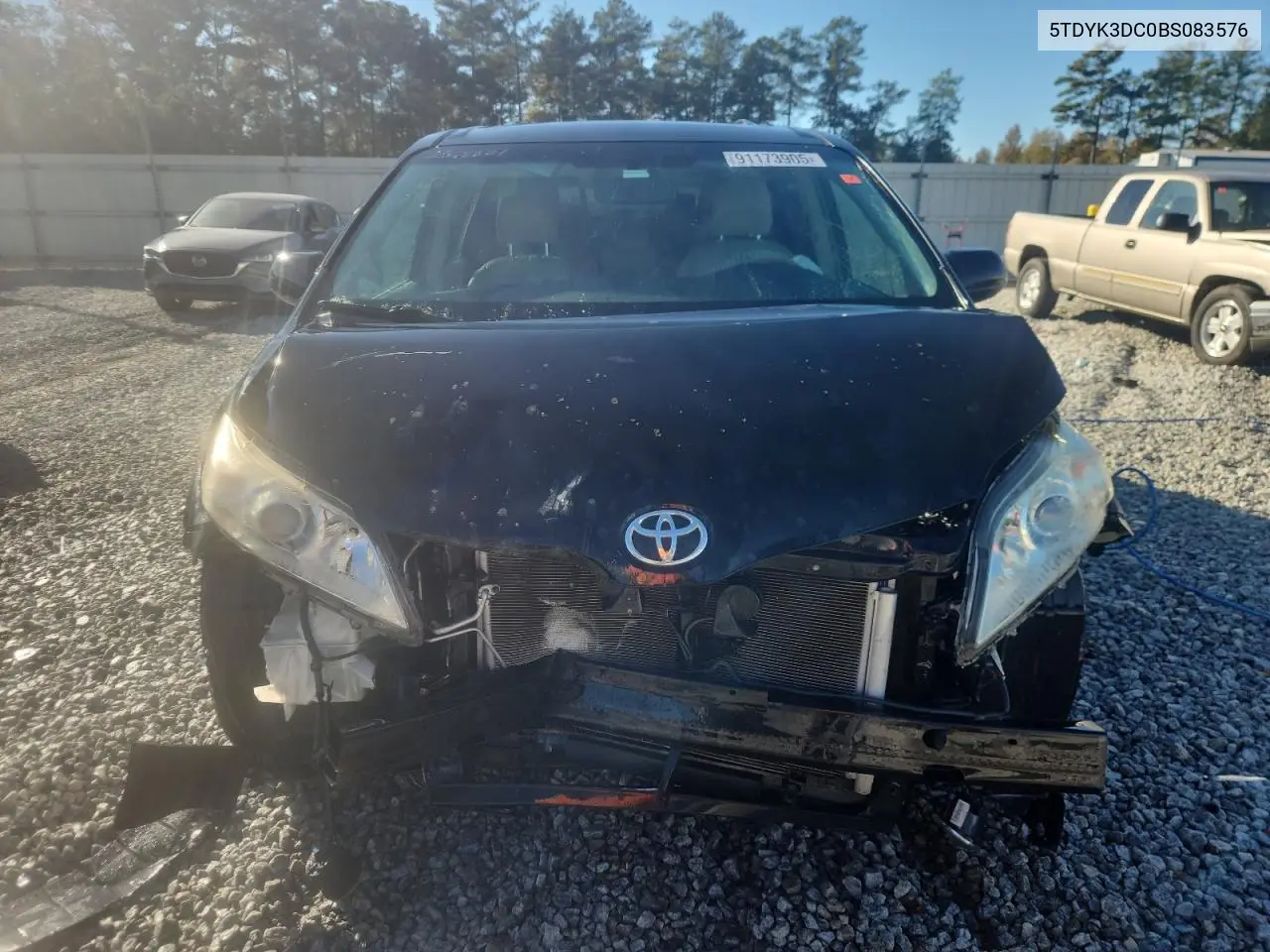 5TDYK3DC0BS083576 2011 Toyota Sienna Xle