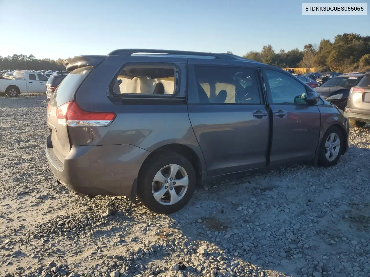 5TDKK3DC0BS065066 2011 Toyota Sienna Le