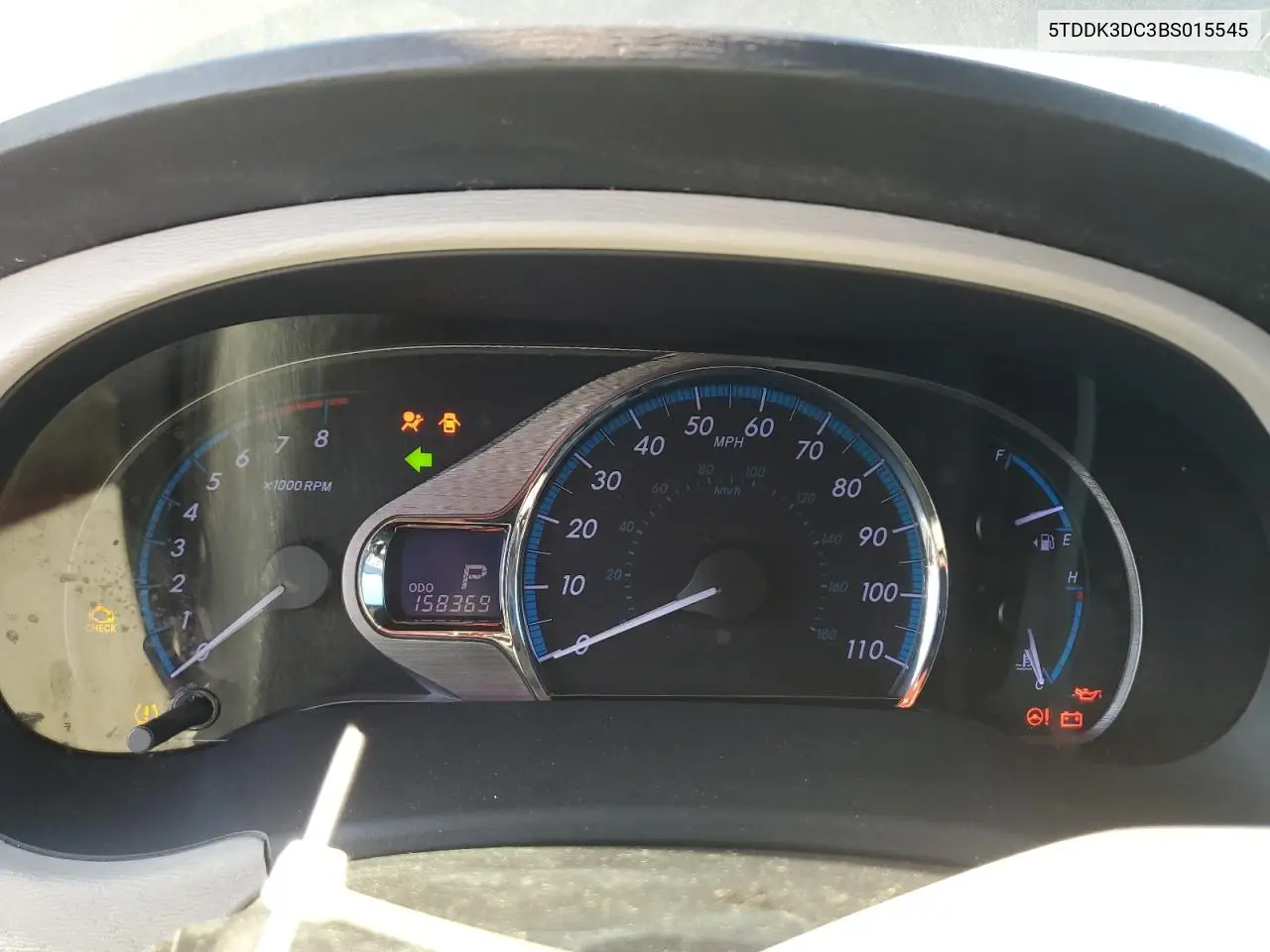 5TDDK3DC3BS015545 2011 Toyota Sienna Xle