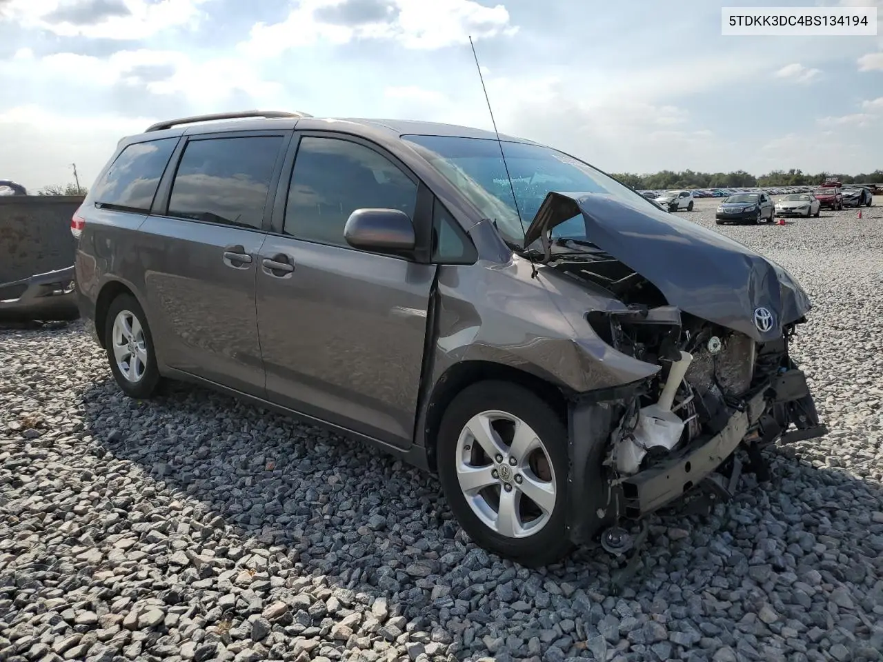 5TDKK3DC4BS134194 2011 Toyota Sienna Le