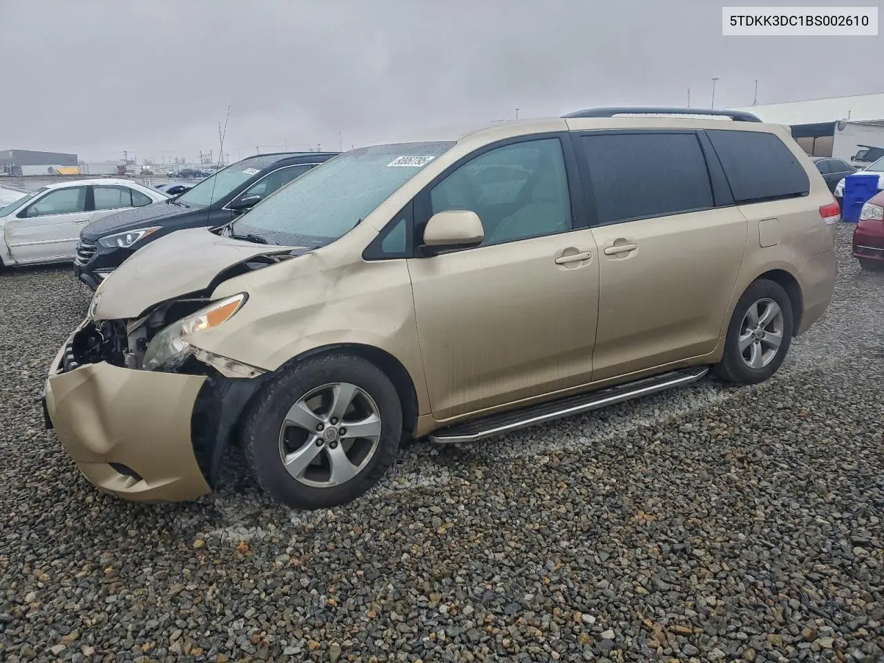 5TDKK3DC1BS002610 2011 Toyota Sienna Le