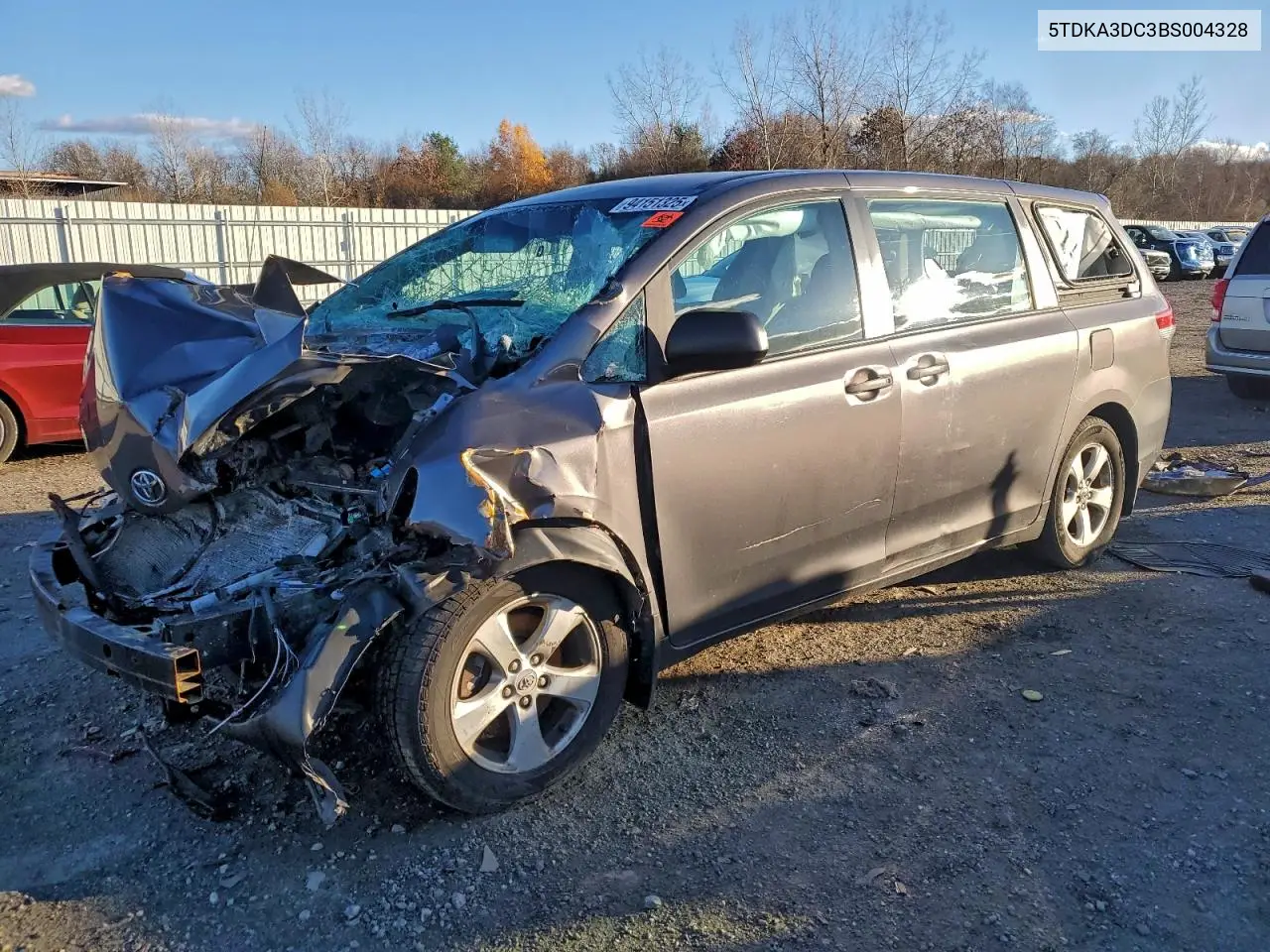 5TDKA3DC3BS004328 2011 Toyota Sienna Base
