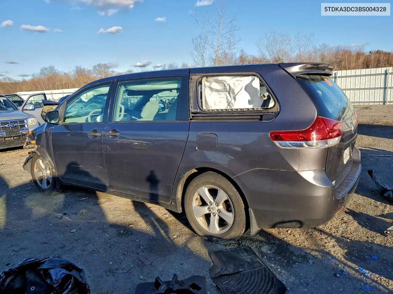 5TDKA3DC3BS004328 2011 Toyota Sienna Base