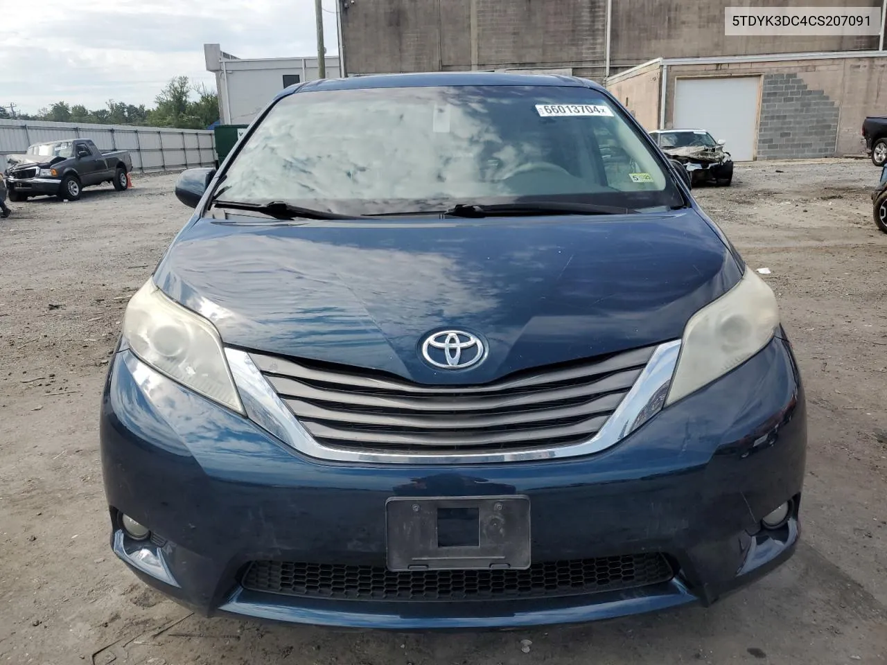 2012 Toyota Sienna Xle VIN: 5TDYK3DC4CS207091 Lot: 66013704