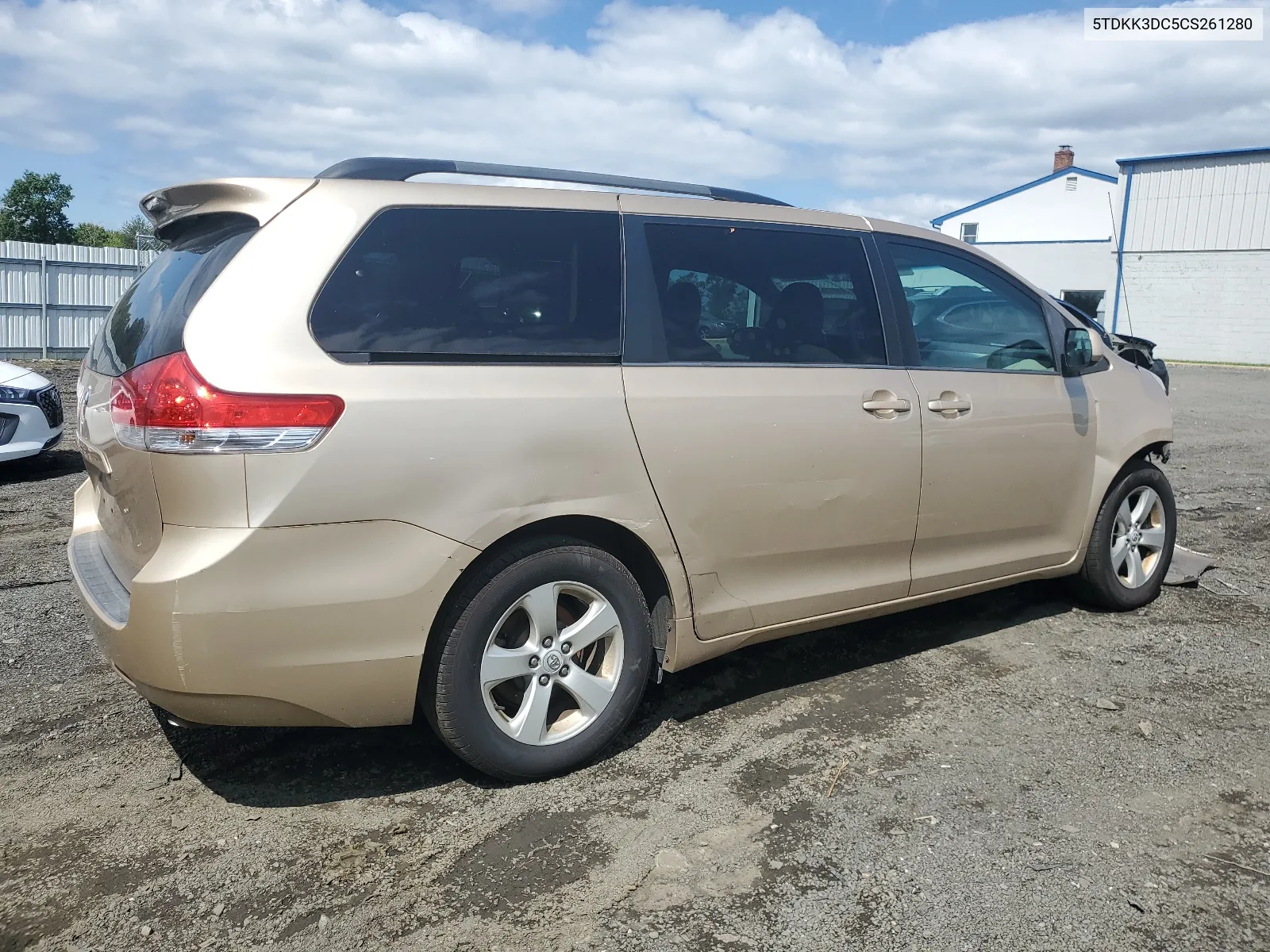 2012 Toyota Sienna Le VIN: 5TDKK3DC5CS261280 Lot: 67551944