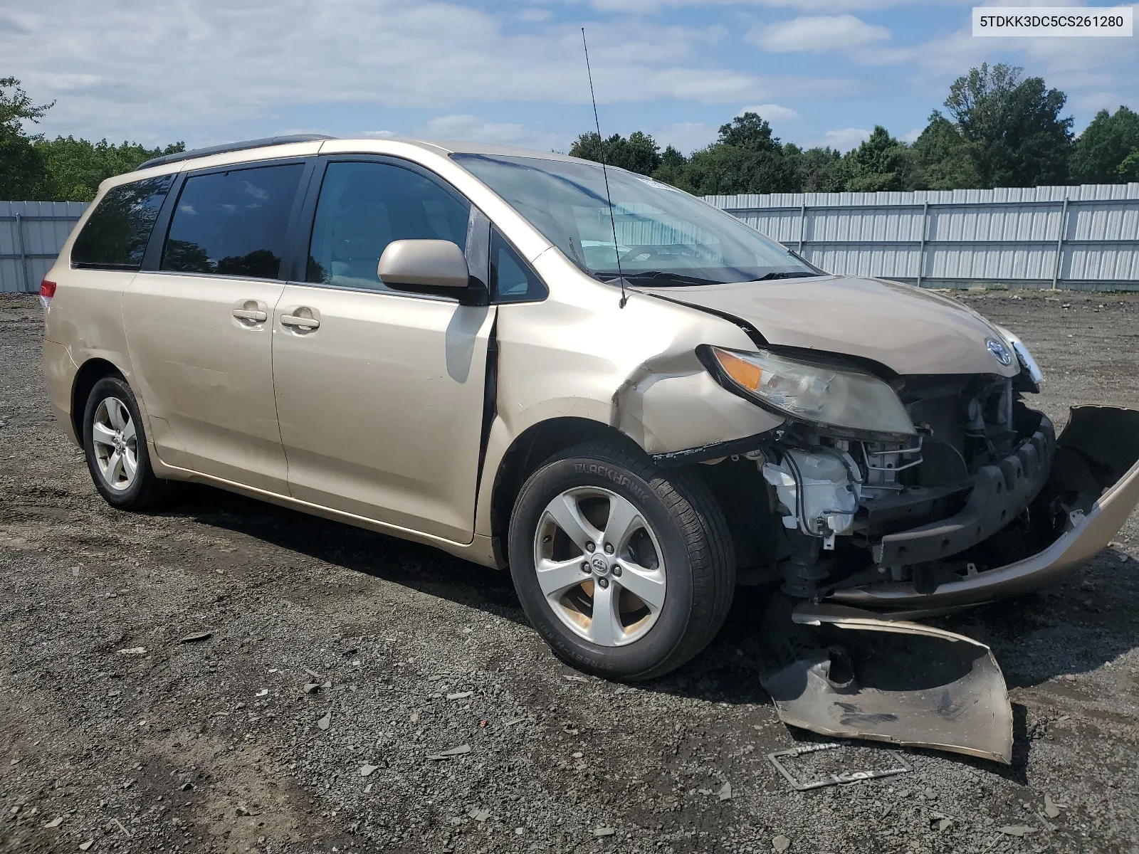 5TDKK3DC5CS261280 2012 Toyota Sienna Le