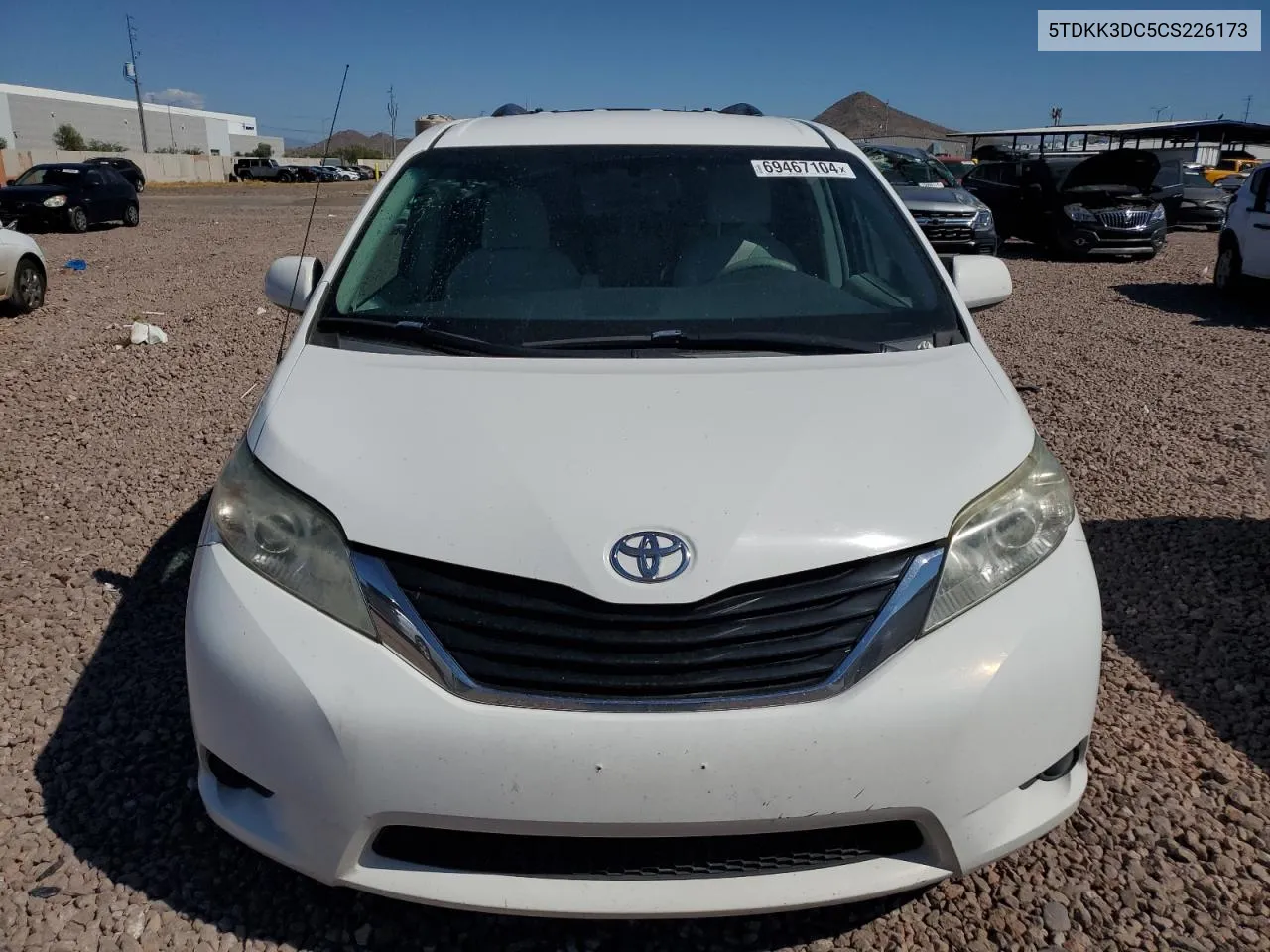 5TDKK3DC5CS226173 2012 Toyota Sienna Le