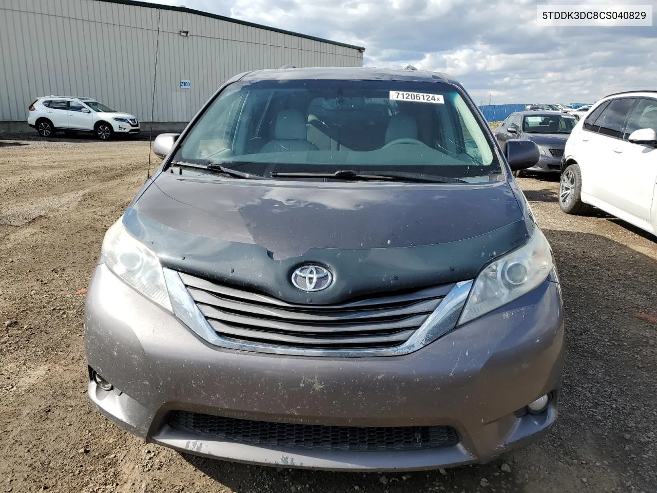 2012 Toyota Sienna Xle VIN: 5TDDK3DC8CS040829 Lot: 71206124