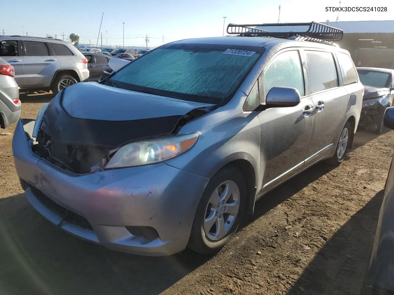 2012 Toyota Sienna Le VIN: 5TDKK3DC5CS241028 Lot: 71320724