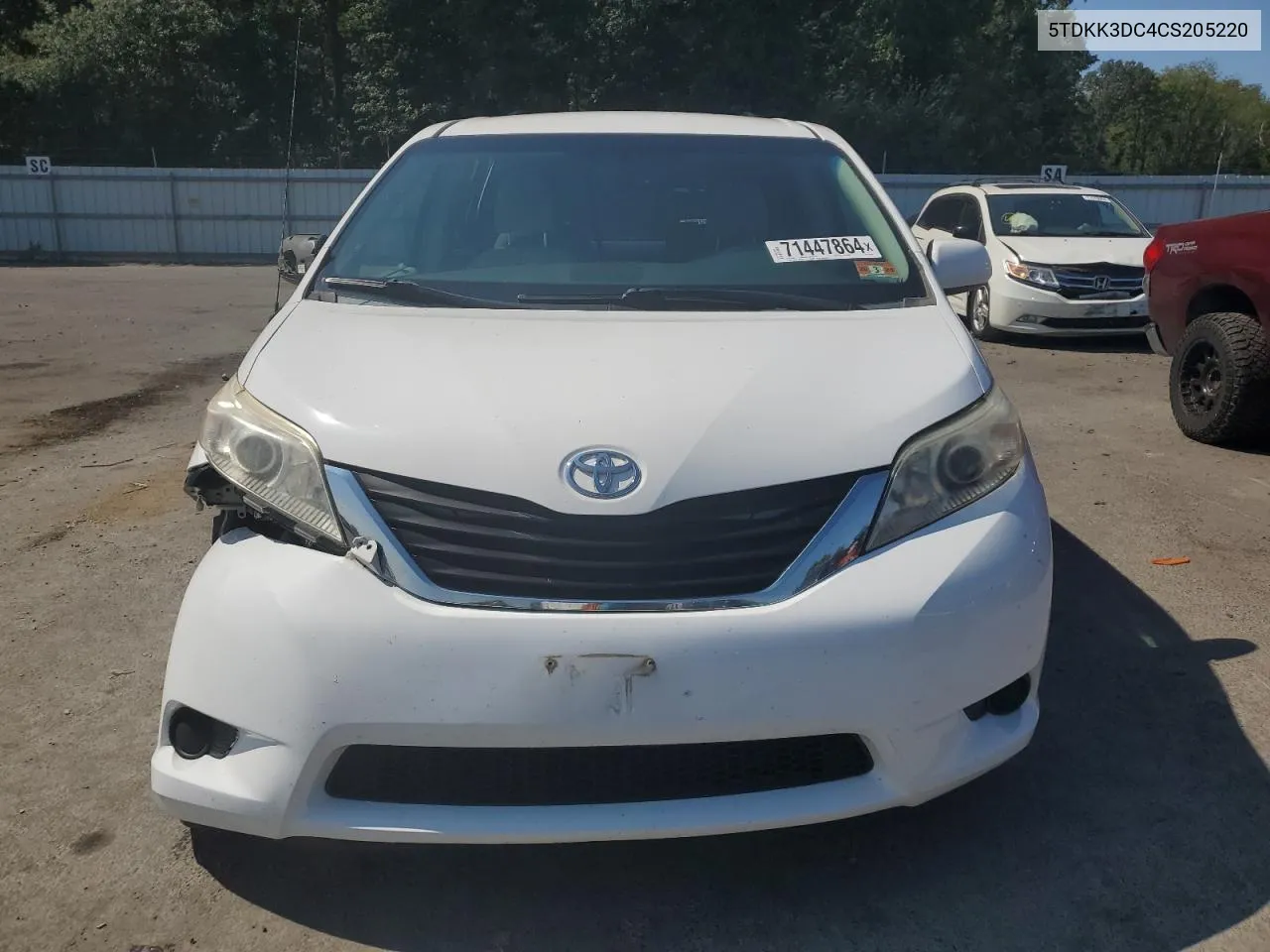 5TDKK3DC4CS205220 2012 Toyota Sienna Le