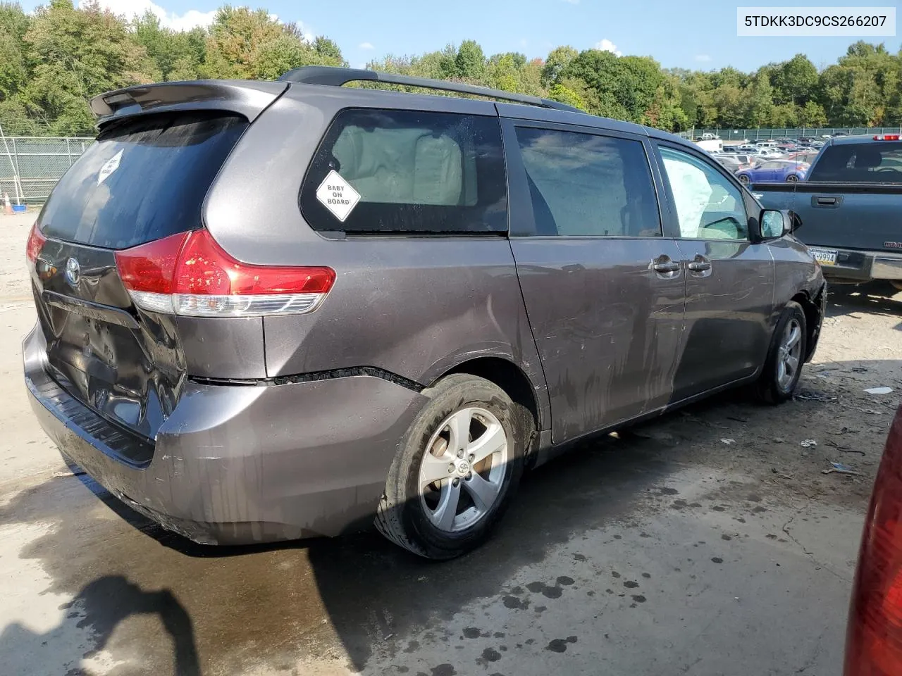 5TDKK3DC9CS266207 2012 Toyota Sienna Le