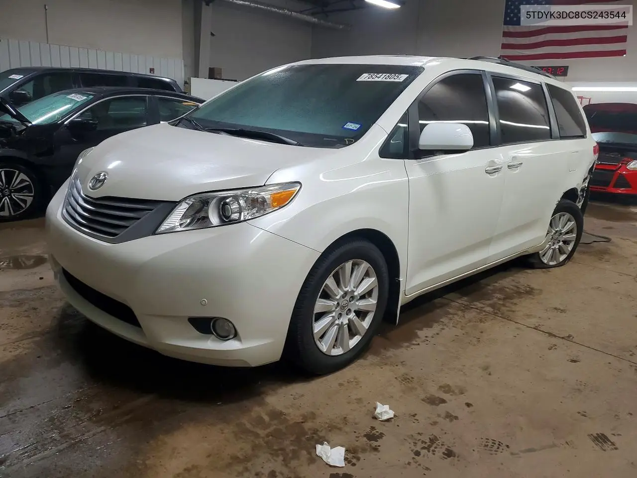 5TDYK3DC8CS243544 2012 Toyota Sienna Limited 7-Passenger
