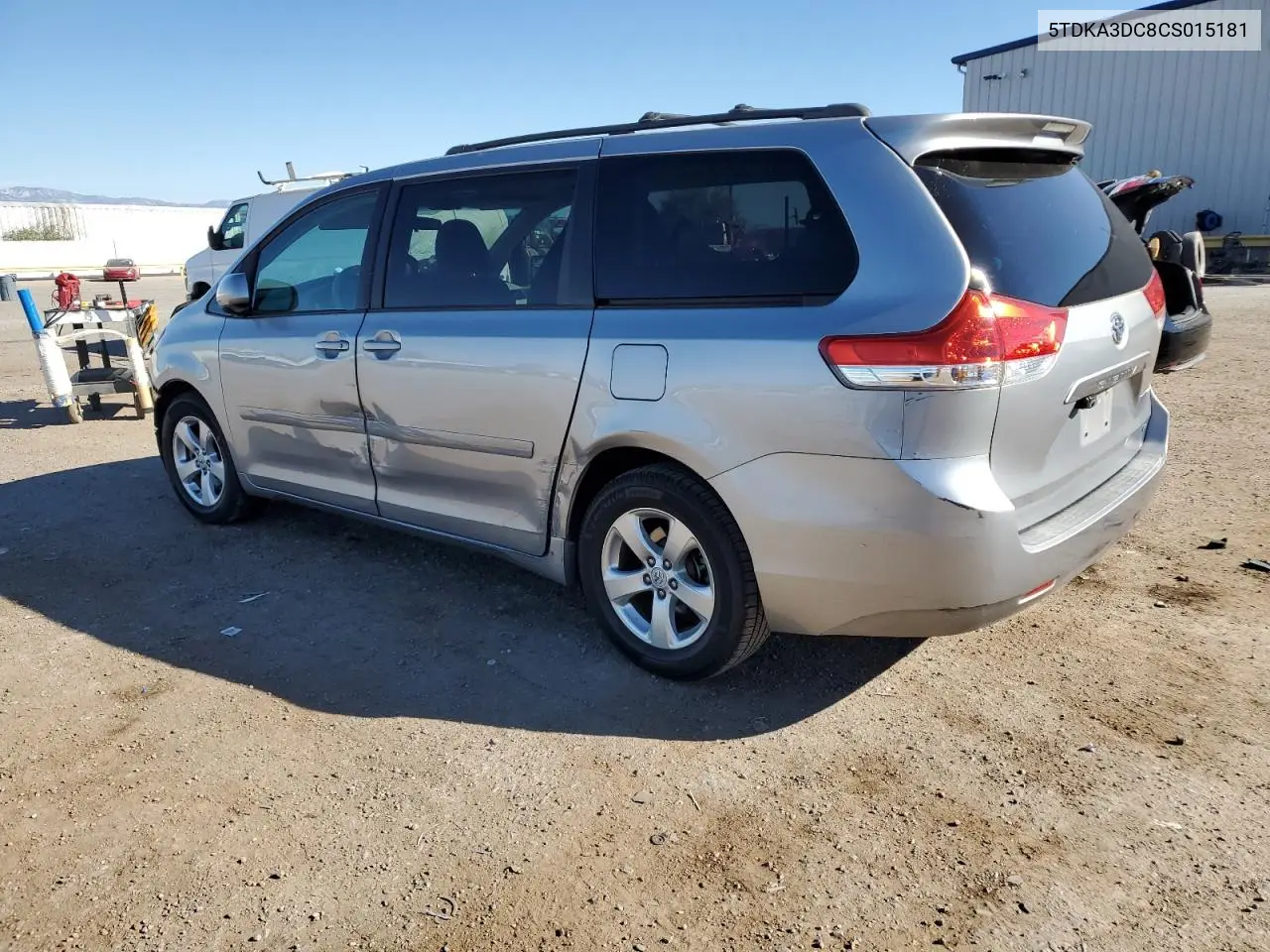 5TDKA3DC8CS015181 2012 Toyota Sienna Base