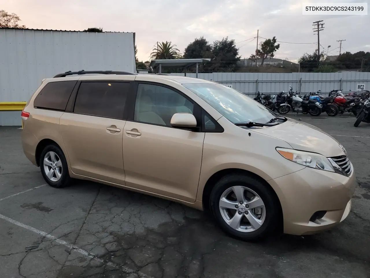 5TDKK3DC9CS243199 2012 Toyota Sienna Le