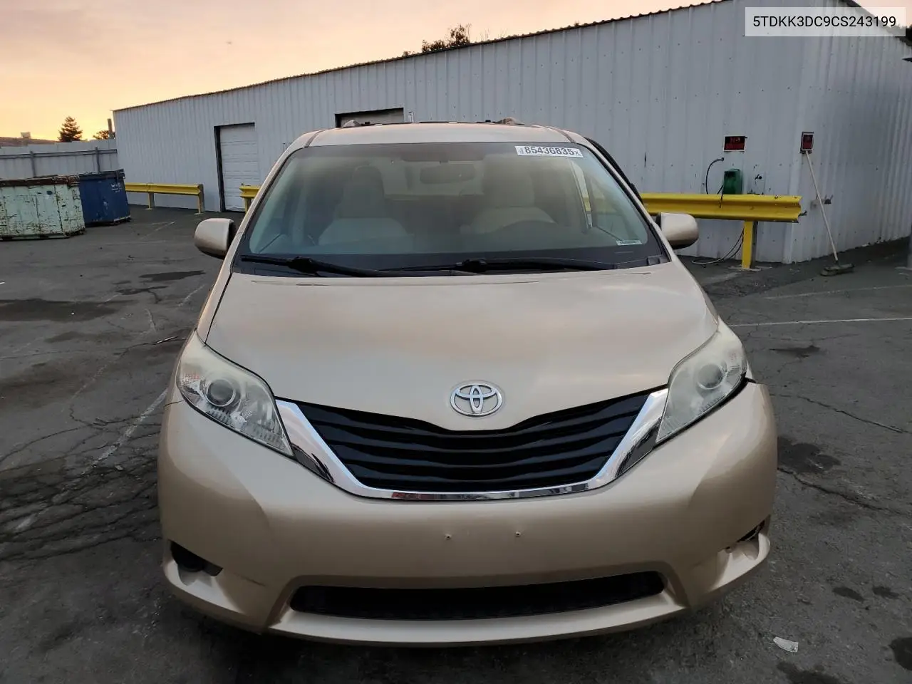 5TDKK3DC9CS243199 2012 Toyota Sienna Le