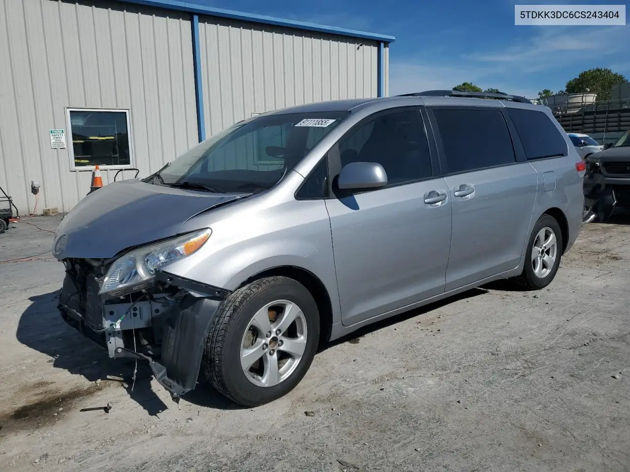 5TDKK3DC6CS243404 2012 Toyota Sienna Le