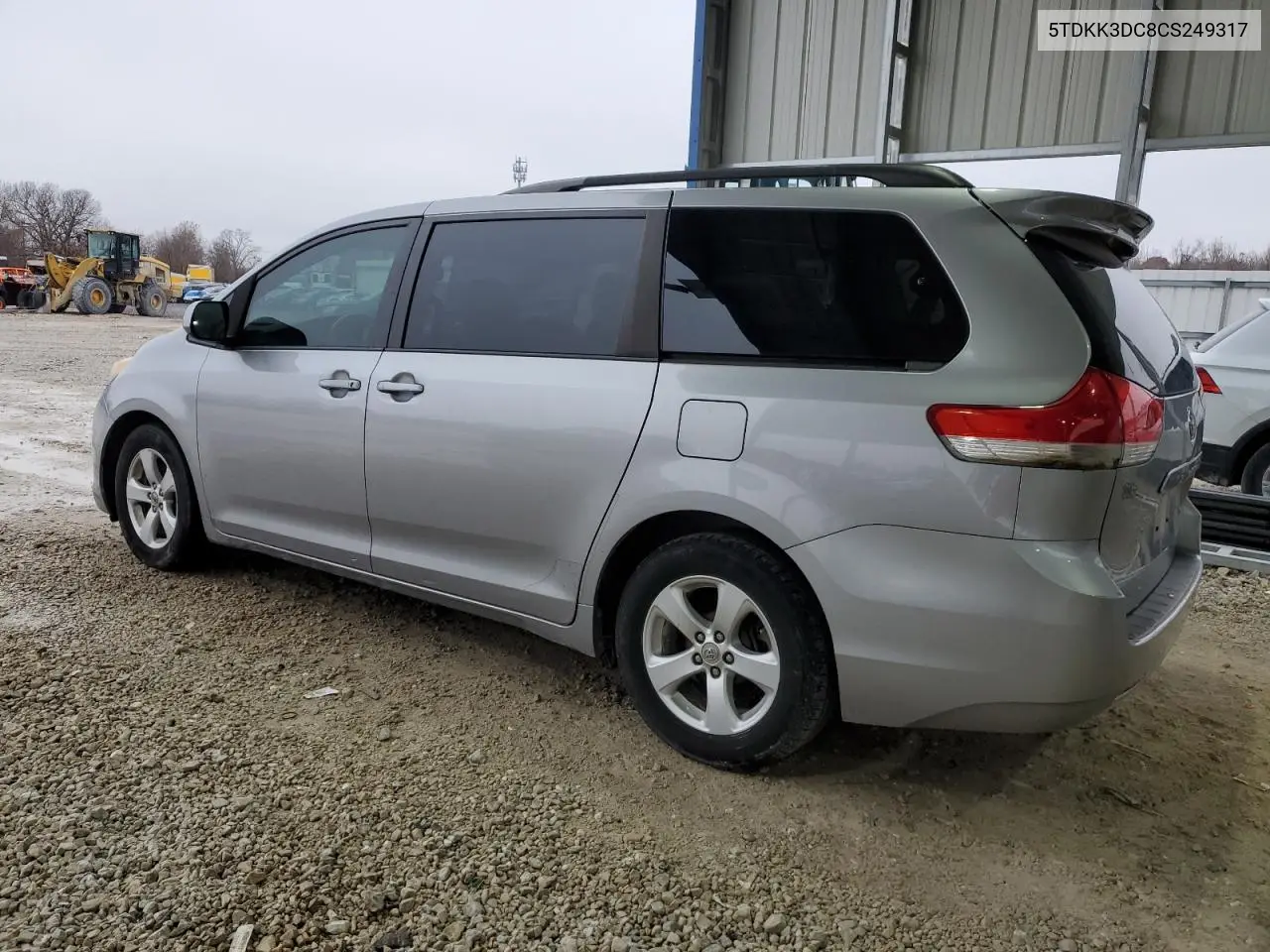 5TDKK3DC8CS249317 2012 Toyota Sienna Le