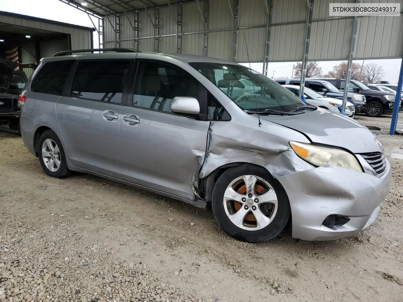 5TDKK3DC8CS249317 2012 Toyota Sienna Le