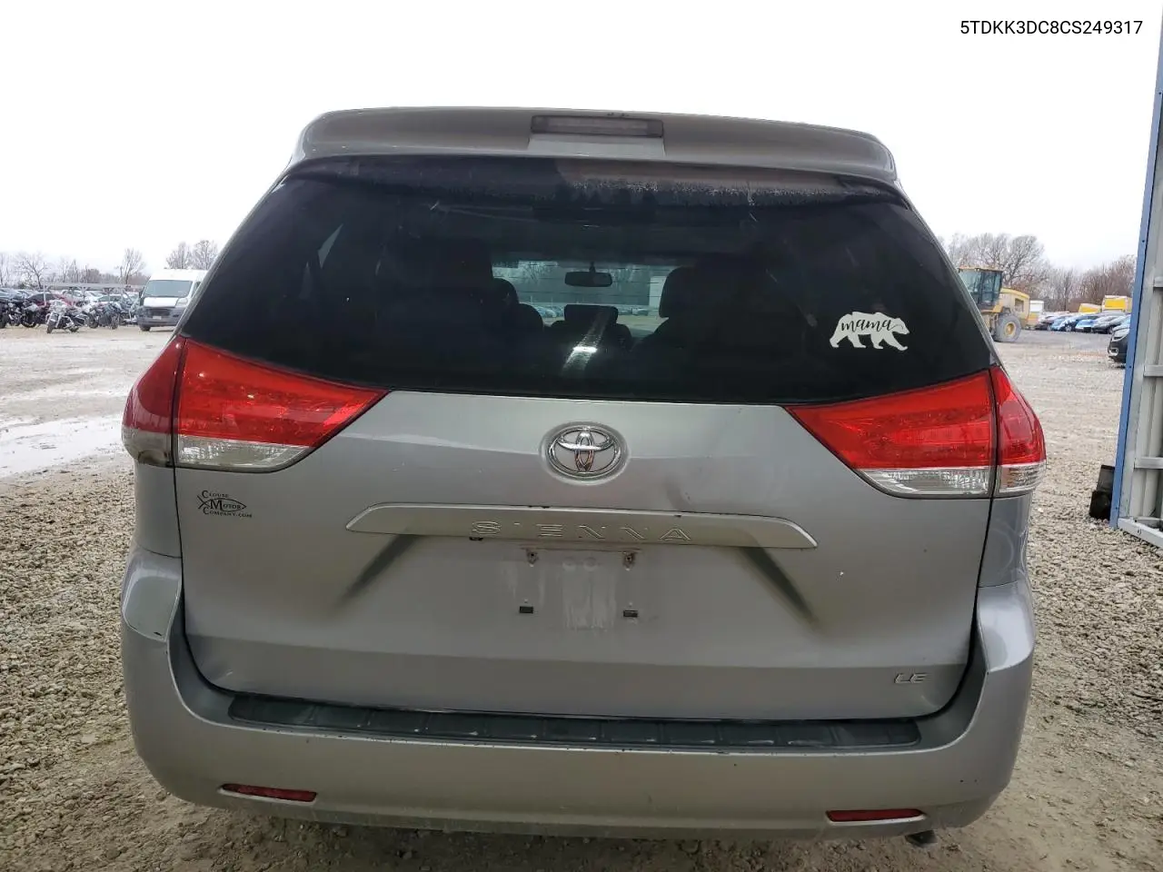 5TDKK3DC8CS249317 2012 Toyota Sienna Le
