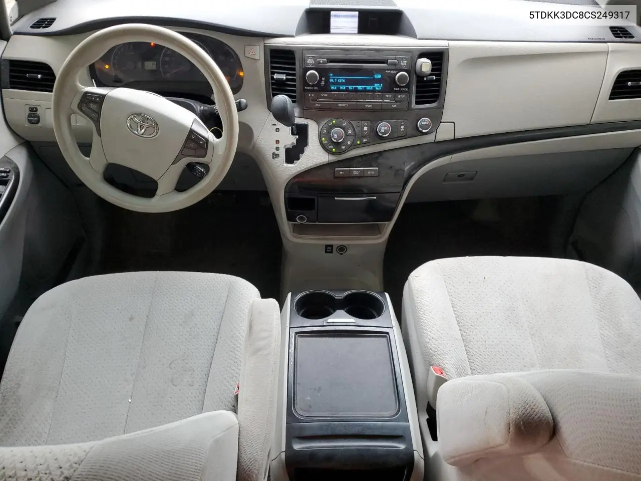 5TDKK3DC8CS249317 2012 Toyota Sienna Le