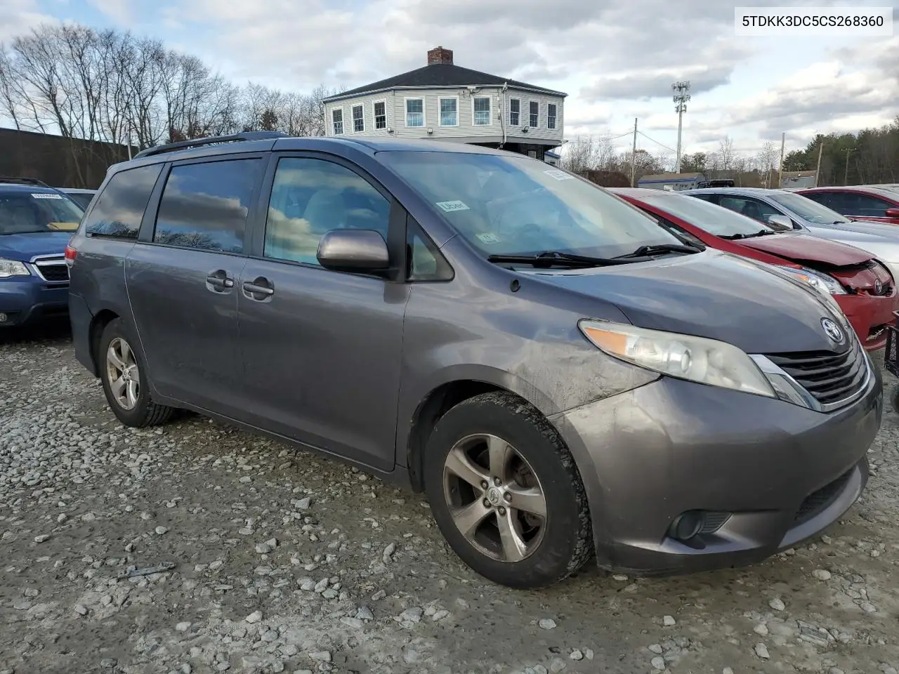 5TDKK3DC5CS268360 2012 Toyota Sienna Le