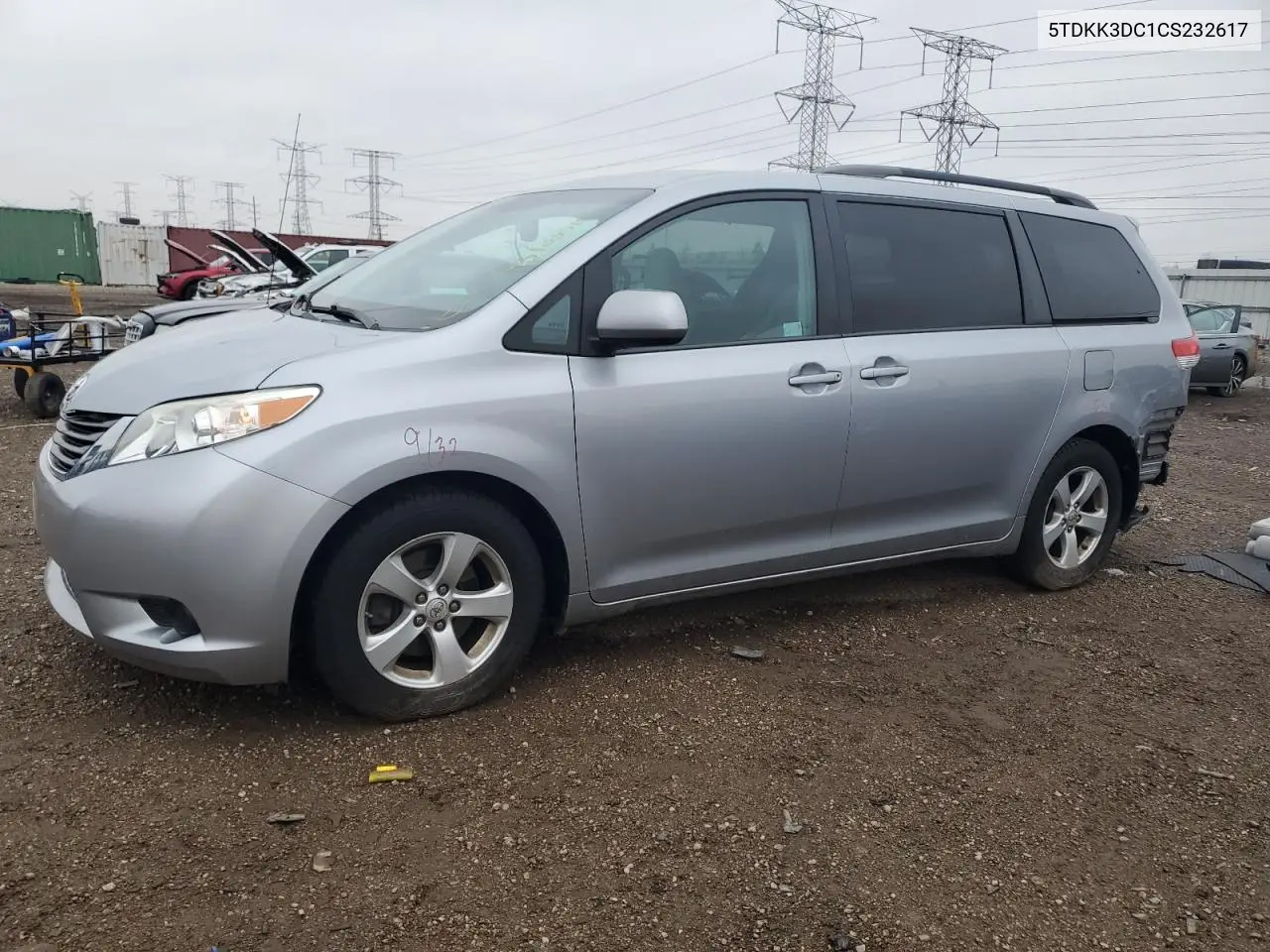 5TDKK3DC1CS232617 2012 Toyota Sienna Le