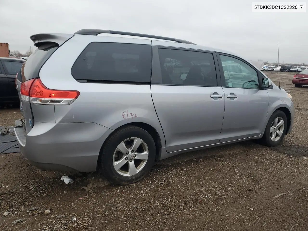 5TDKK3DC1CS232617 2012 Toyota Sienna Le