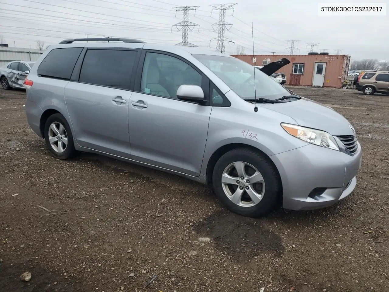 5TDKK3DC1CS232617 2012 Toyota Sienna Le