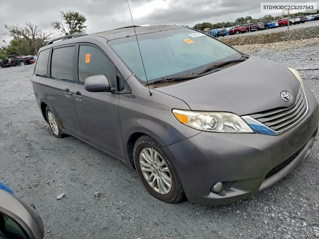 5TDYK3DC2CS207543 2012 Toyota Sienna Xle
