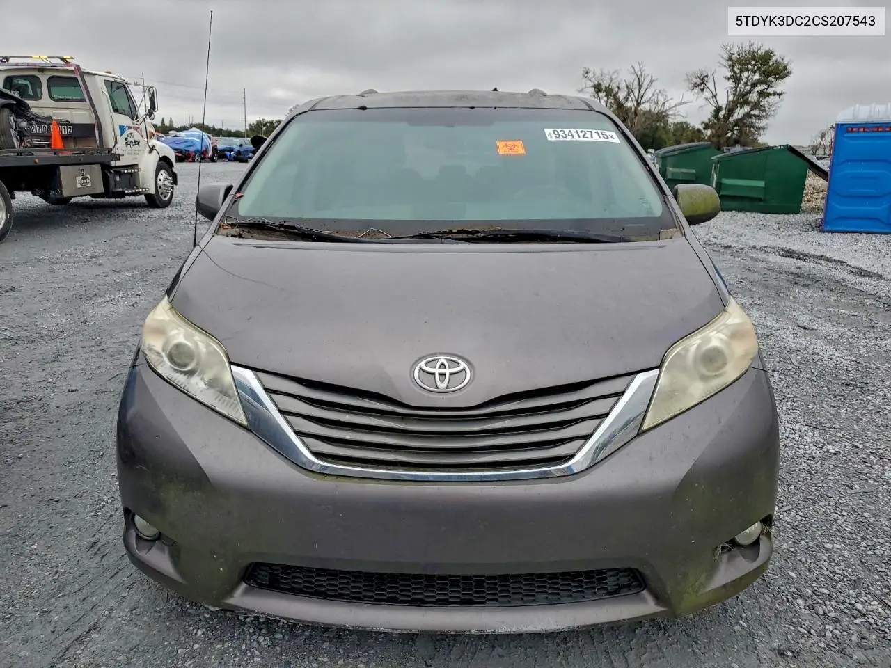 5TDYK3DC2CS207543 2012 Toyota Sienna Xle