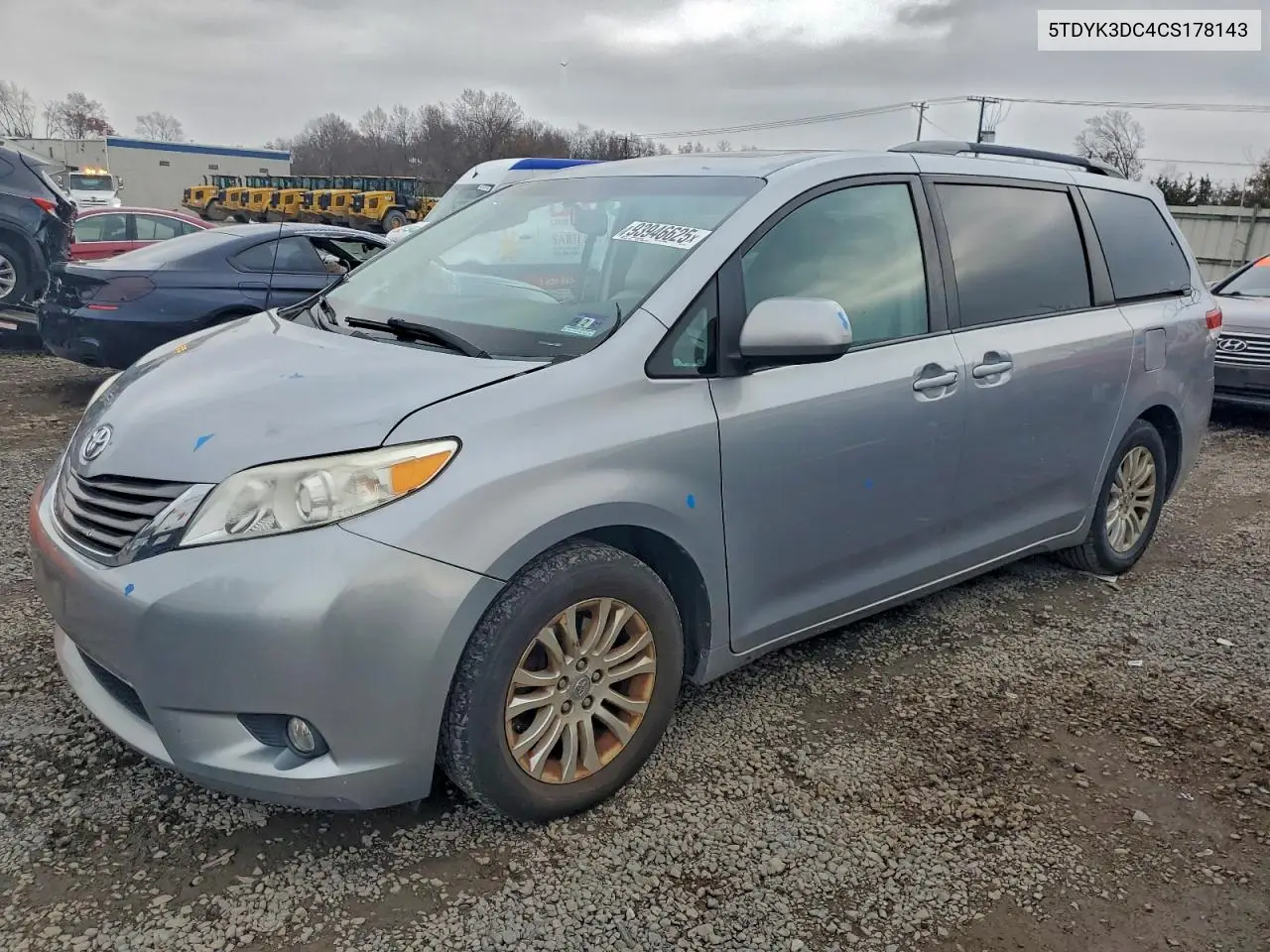 5TDYK3DC4CS178143 2012 Toyota Sienna Xle