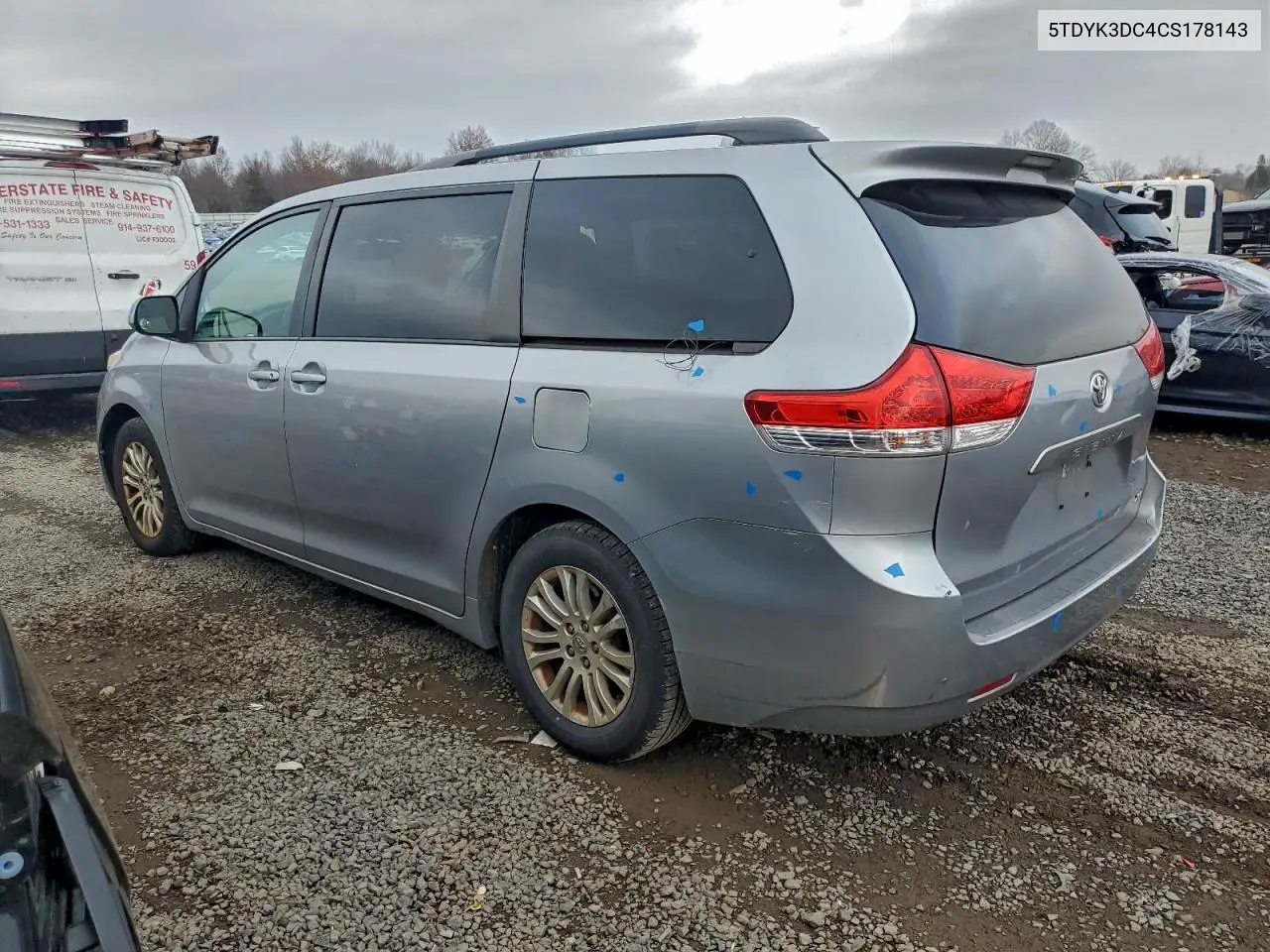 5TDYK3DC4CS178143 2012 Toyota Sienna Xle