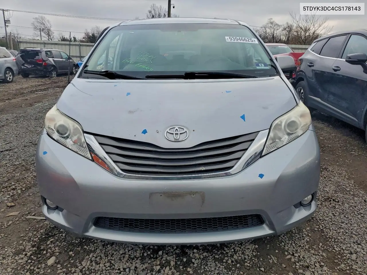5TDYK3DC4CS178143 2012 Toyota Sienna Xle