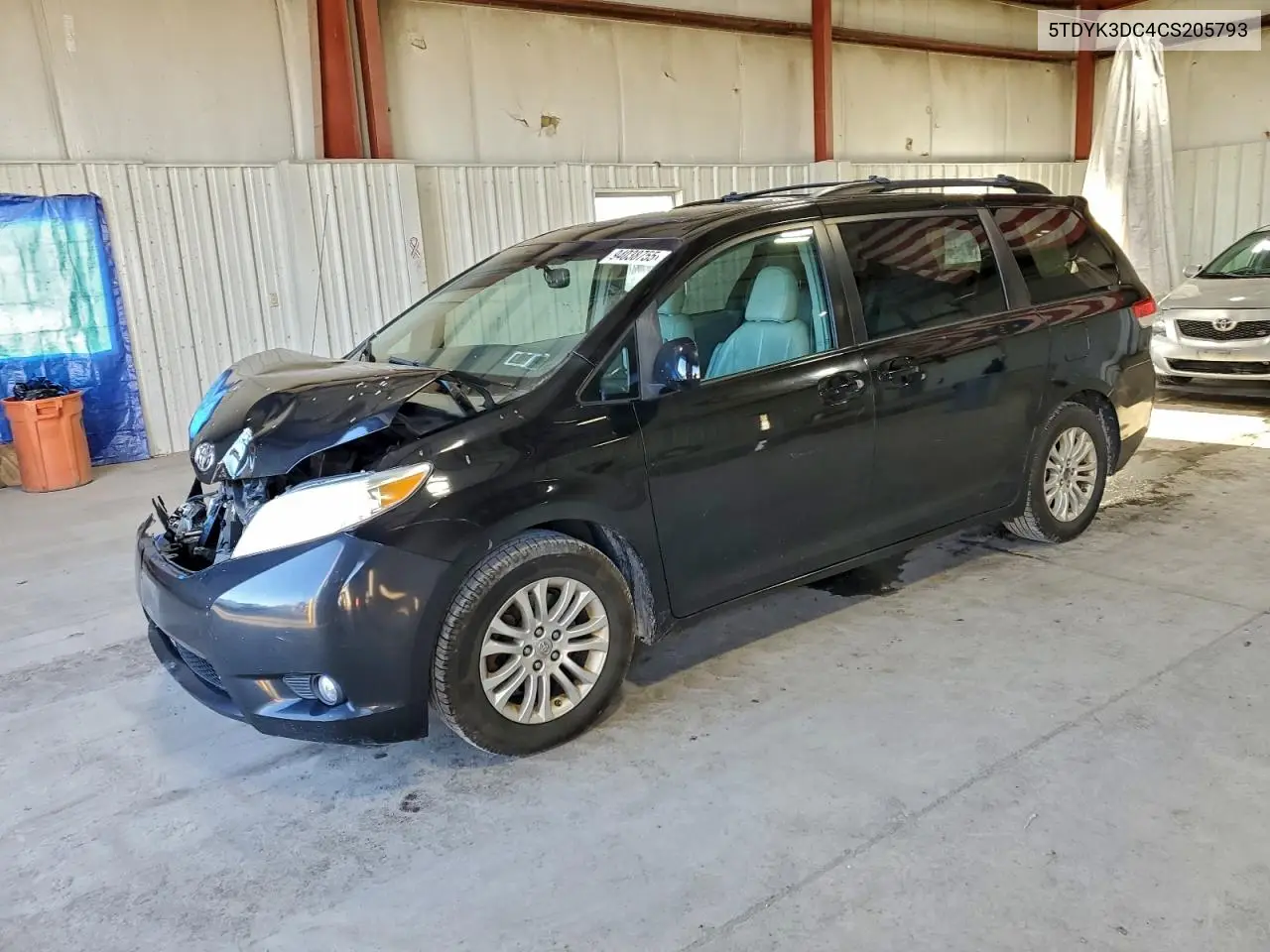 5TDYK3DC4CS205793 2012 Toyota Sienna Xle
