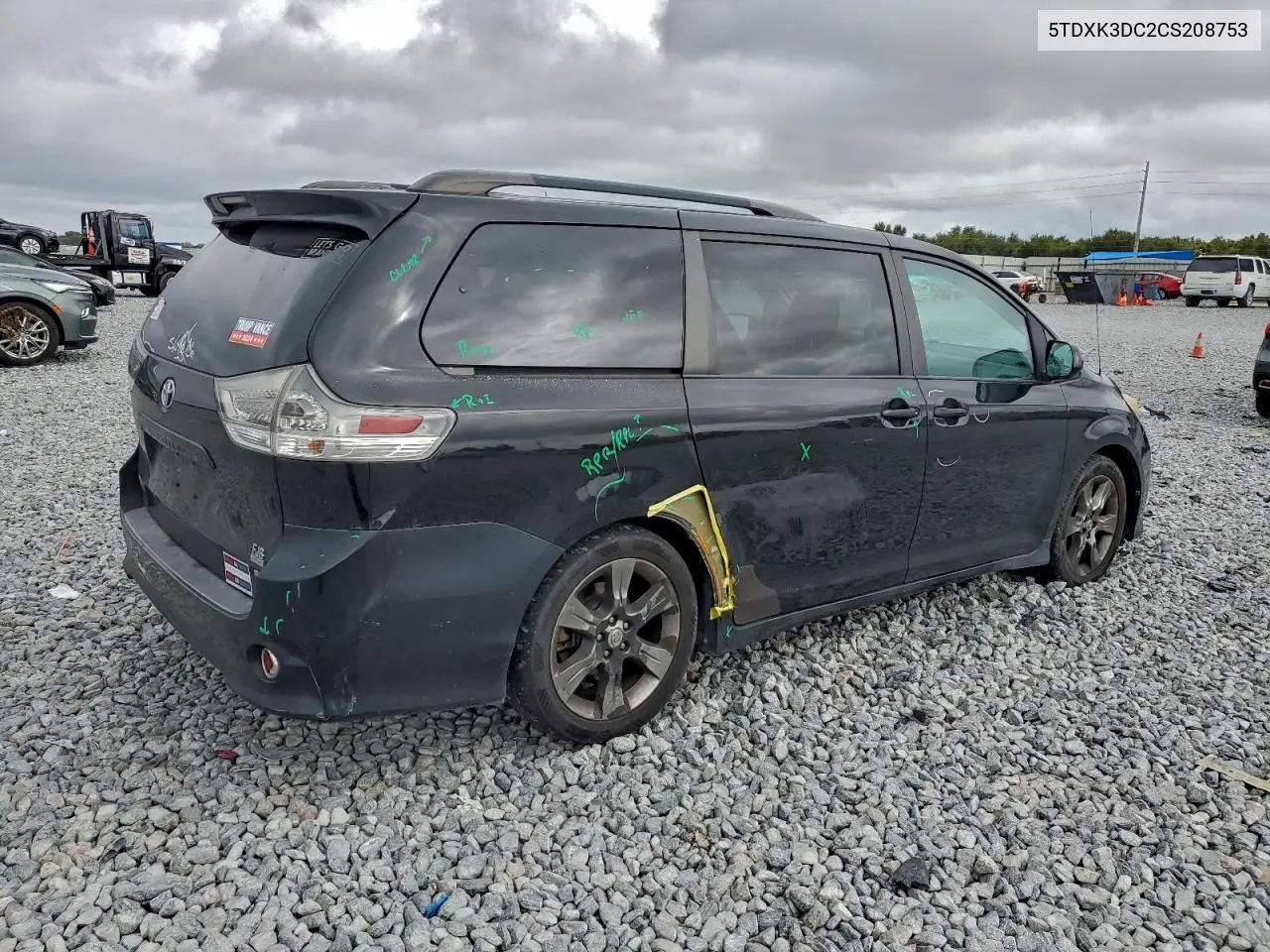 5TDXK3DC2CS208753 2012 Toyota Sienna Sport