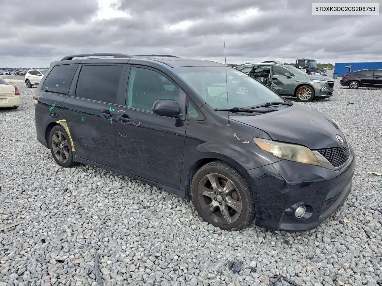5TDXK3DC2CS208753 2012 Toyota Sienna Sport