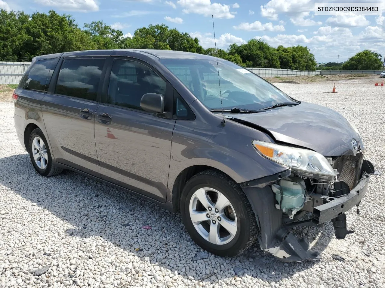 2013 Toyota Sienna VIN: 5TDZK3DC9DS384483 Lot: 60981424