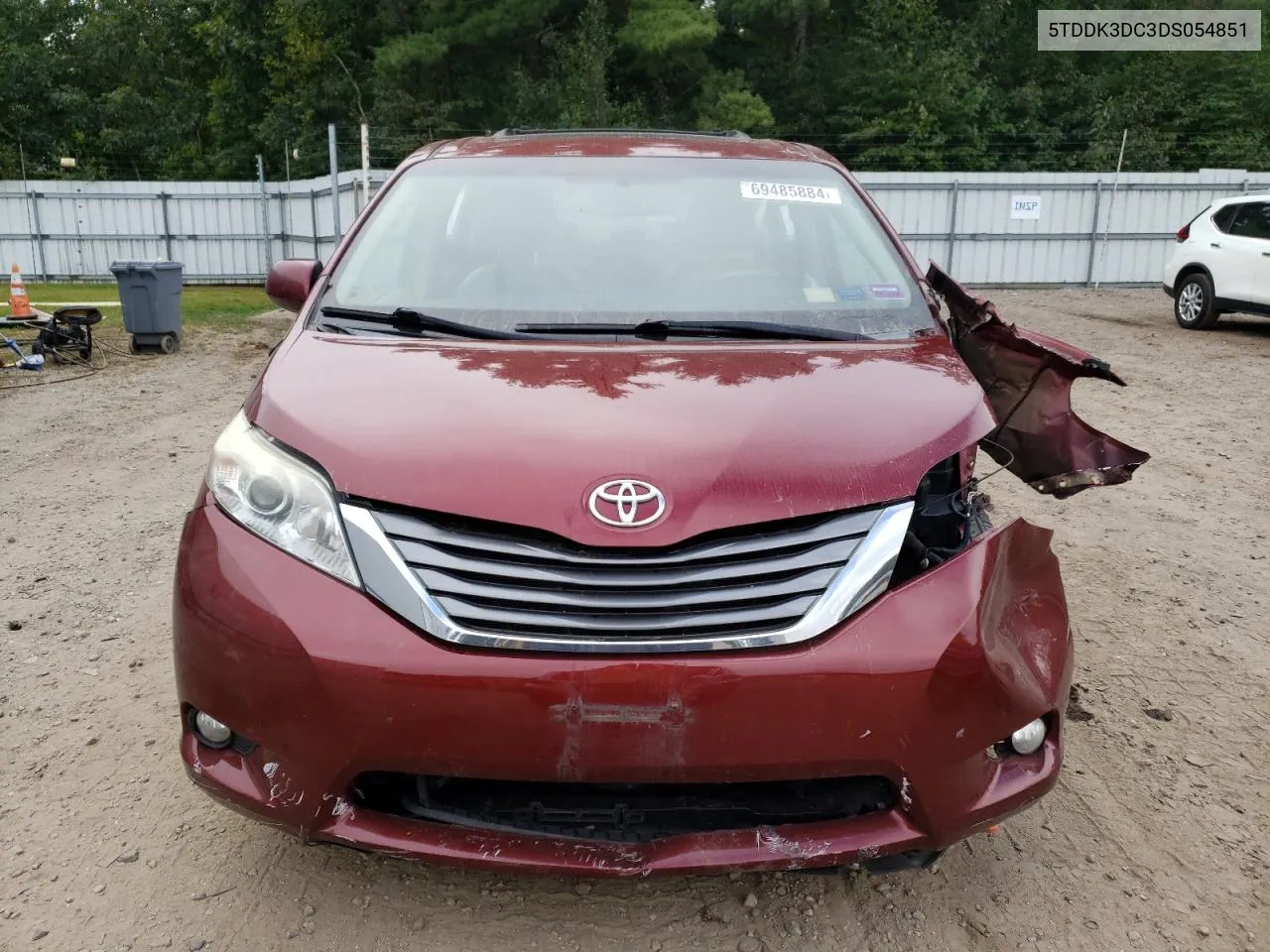 2013 Toyota Sienna Xle VIN: 5TDDK3DC3DS054851 Lot: 69485884