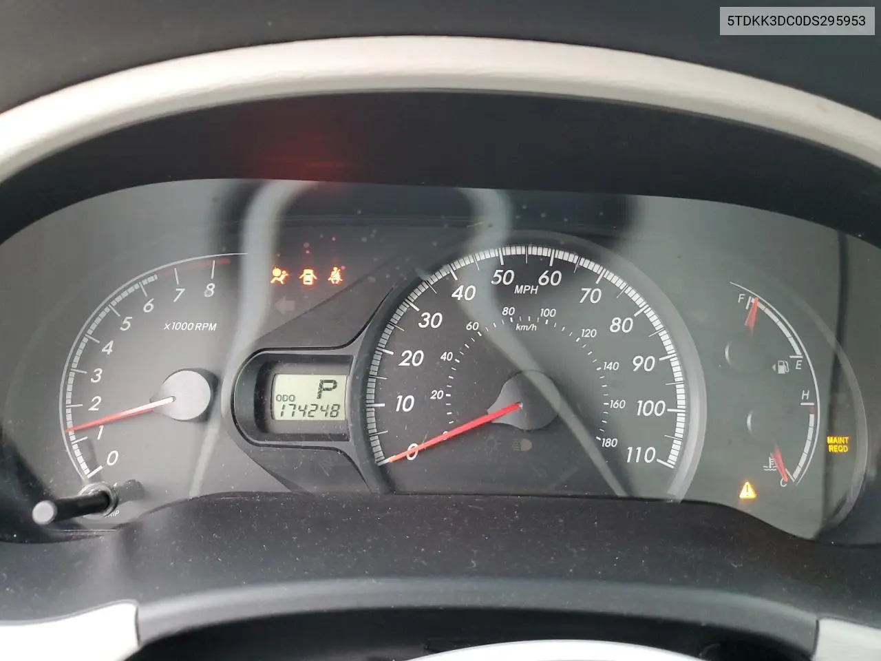 5TDKK3DC0DS295953 2013 Toyota Sienna Le