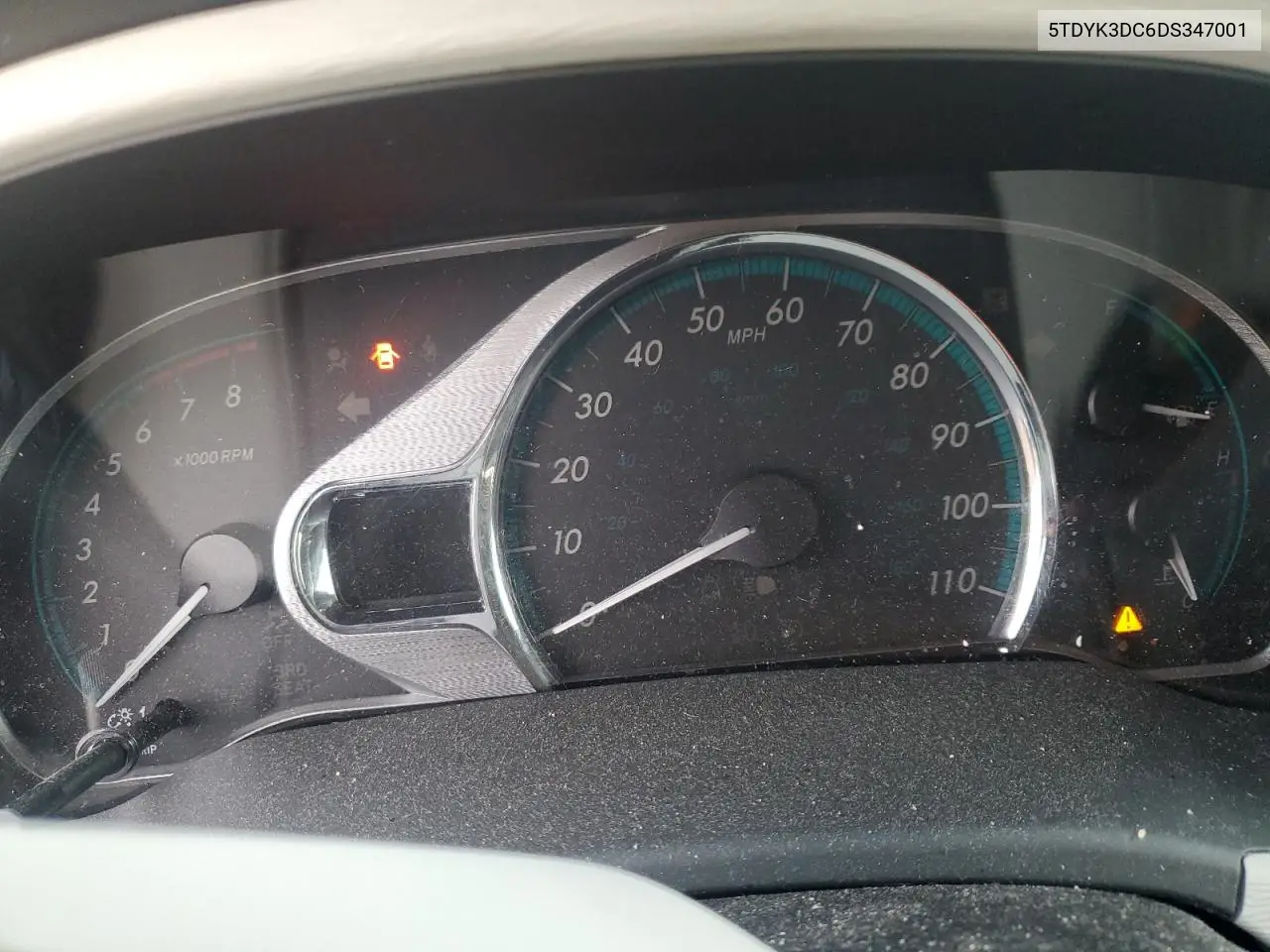 5TDYK3DC6DS347001 2013 Toyota Sienna Xle