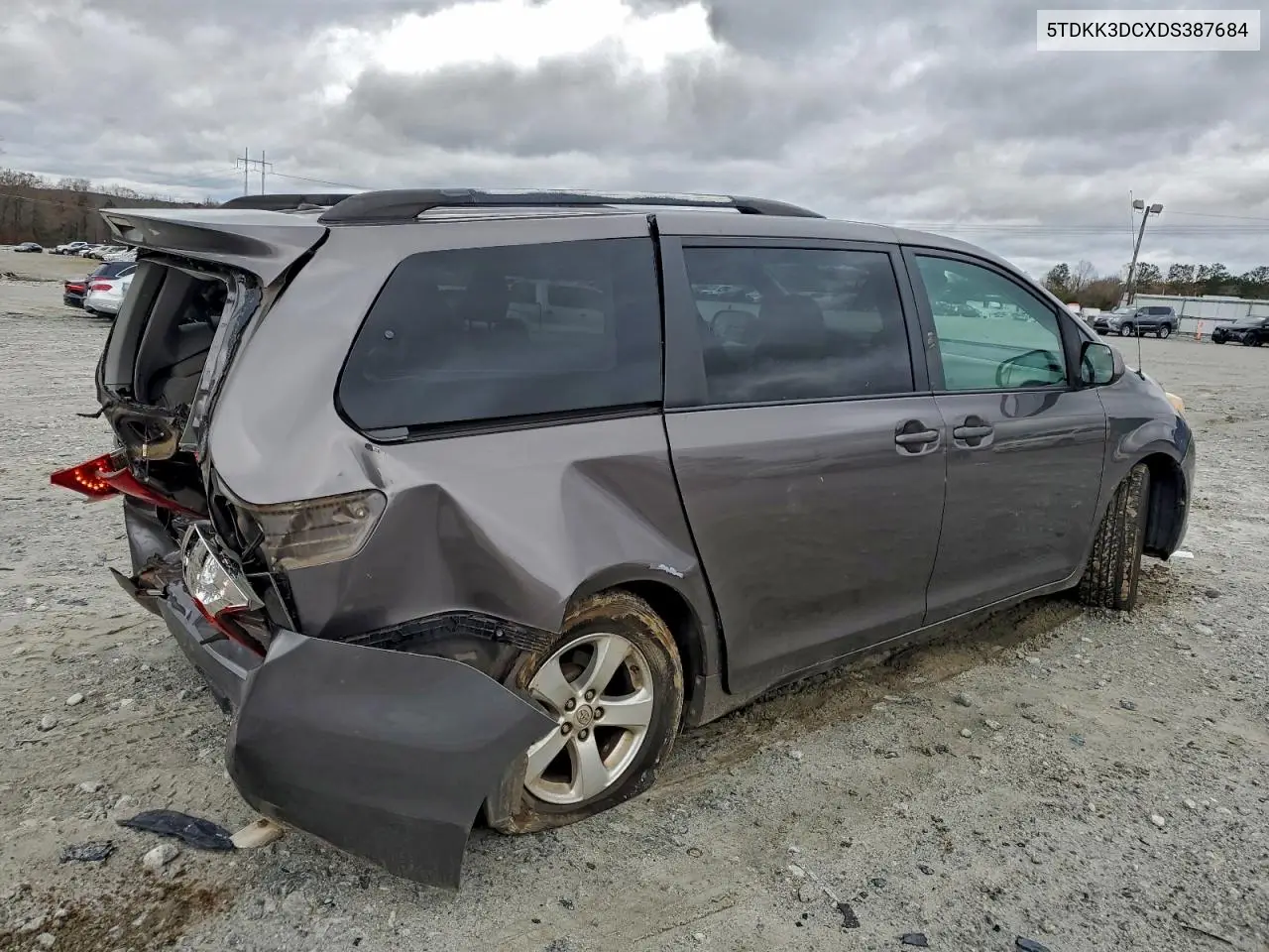 5TDKK3DCXDS387684 2013 Toyota Sienna Le