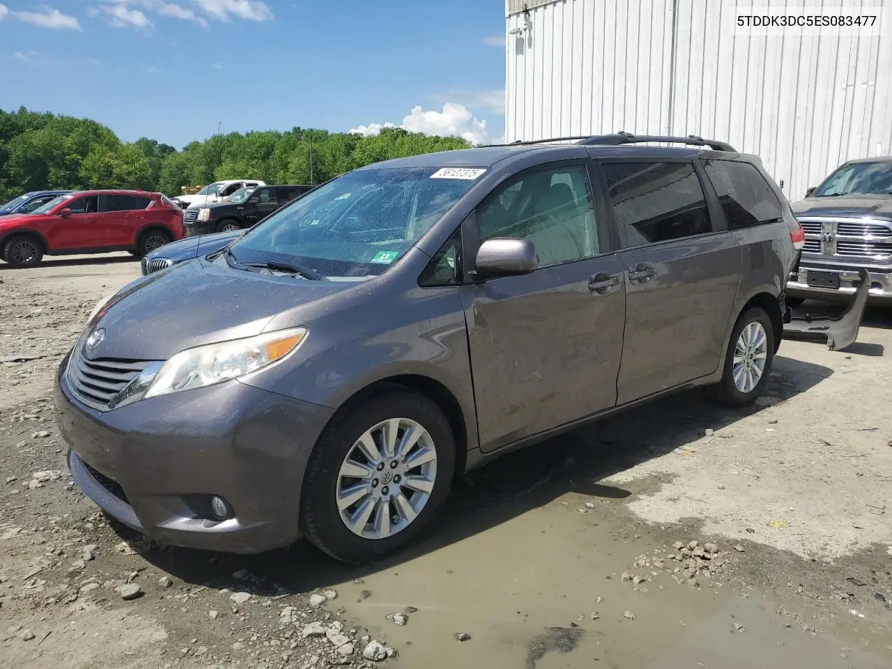 2014 Toyota Sienna Xle VIN: 5TDDK3DC5ES083477 Lot: 56127375