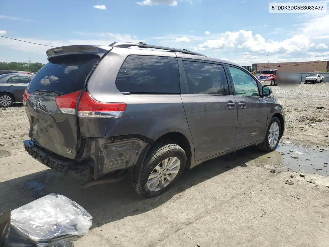 2014 Toyota Sienna Xle VIN: 5TDDK3DC5ES083477 Lot: 56127375