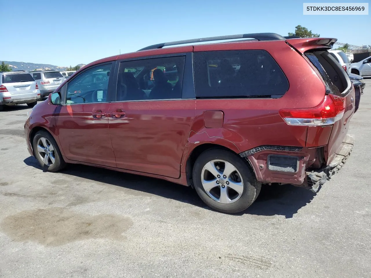 2014 Toyota Sienna Le VIN: 5TDKK3DC8ES456969 Lot: 61120394