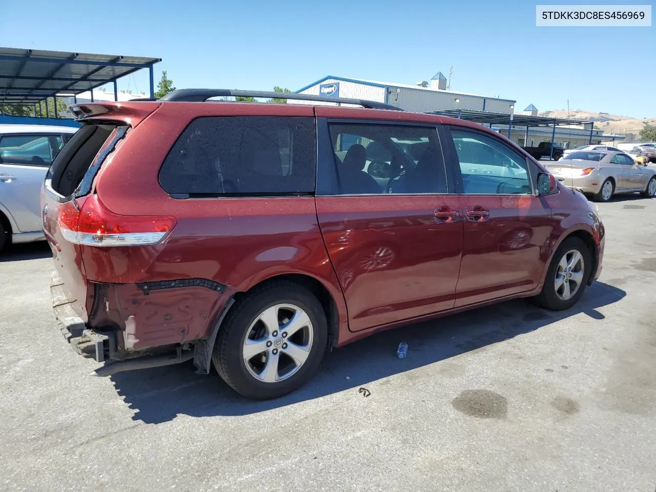 2014 Toyota Sienna Le VIN: 5TDKK3DC8ES456969 Lot: 61120394