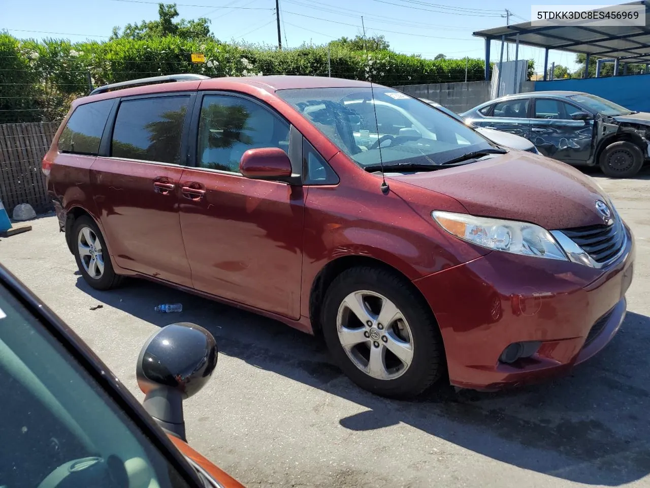 2014 Toyota Sienna Le VIN: 5TDKK3DC8ES456969 Lot: 61120394