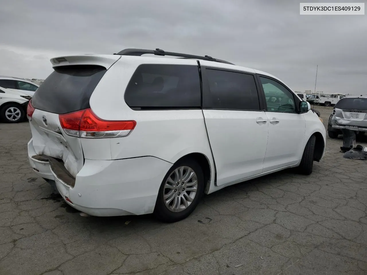 5TDYK3DC1ES409129 2014 Toyota Sienna Xle