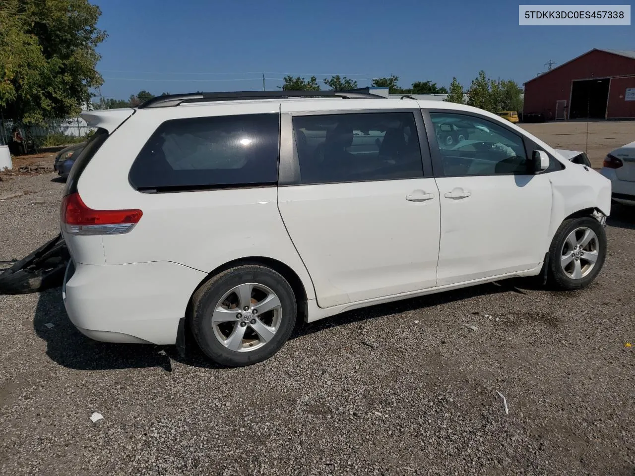 2014 Toyota Sienna Le VIN: 5TDKK3DC0ES457338 Lot: 71995874